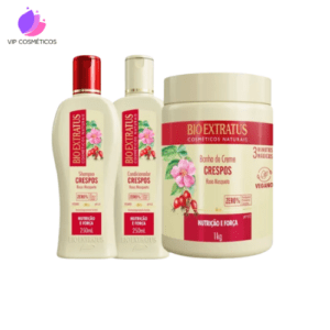 Kit Bio Extratus Crespos - Shampoo, Condicionador & Creme